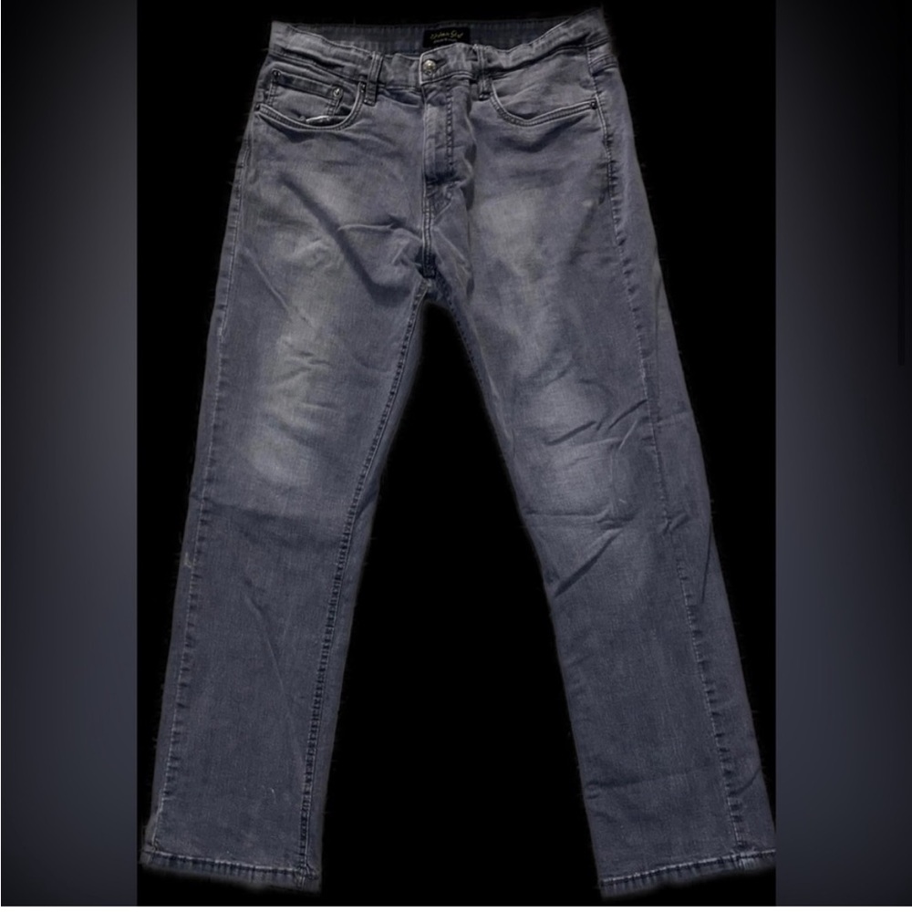 Gray denim jeans